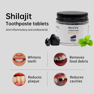 Label pribadi 62 gigi tab shilajit hydroxyapatite pasta gigi tablet - Product Image 2