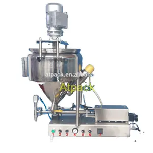 Atpack high accuracy semi-automatic iran tomato paste polish paste mixing and heating filling machine