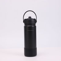 Bouteille d'eau isotherme personnalisée en acier inoxydable de 600 ml pour le sport et la gym, avec couvercle et affichage de la température (12-24 heures), garde au chaud et au froid
