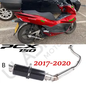 Motosiklet susturucu egzoz susturucu Muffler pcpcx PCX 125 150 2017-2020 motosiklet susturucu egzoz kaçış tam sistem orta