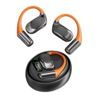 Écouteurs V5.4 à Conduction Osseuse pour Bureau à Domicile, Contrôle Tactile, Étanchéité IPX2, Autonomie de 5 à 10 Heures, Affichage de la Batterie, Idéal pour l'Utilisation en Ligne