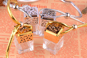 Doorzichtige Fles Met Gekleurde Dop Auto Parfum Hanger Luchtverfrisser Lege Glazen Fles Opknoping Auto <span class=keywords><strong>Diffuser</strong></span> Fles - Product Image 5