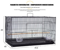 Vente en gros de cages à oiseaux en métal robuste pour l'extérieur, cages de reproduction pour oiseaux, cages à oiseaux en fil métallique, grandes cages à oiseaux