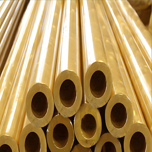 도매 맞춤형 두꺼운 벽 대구경 황동 및 순수 구리 튜브 - 절단 서비스 제공 - Product Image 1