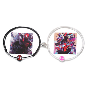 Marvel Woven Charm Bracelet Ajustable Avengers Pareja Magnético Spider-Man Unisex para Hombres y Mujeres - Product Image 5