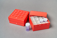 Caja de almacenamiento de viales criogénicos a prueba de agua de cartón AMNGENT 81well 100well PC Cryo Boxes