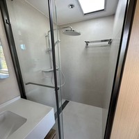 Casa Contenedor Contemporánea para Trabajadores, Alojamiento Móvil de Alta Densidad con Dormitorio y Baño, Habitación Prefabricada Portátil