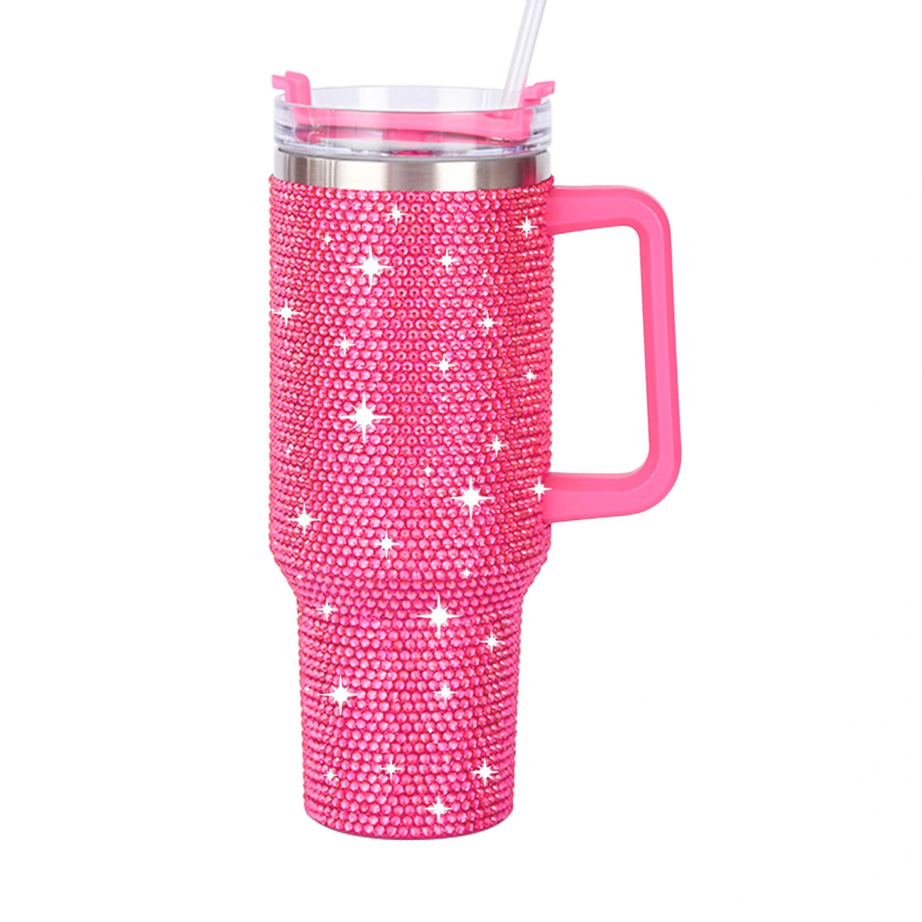 DD2697 Glitter Stainless Steel Bling Car Tumbler 40oz