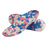 Semelles orthopédiques 3D colorées en EVA pour enfants, avec soutien de la voûte plantaire X/O, pour chaussures