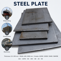 Plaque d'acier au carbone laminée à chaud à prix d'usine Q355B, plaque d'acier résistante à l'usure S235JR AR400 SS400 S275JR 4-120mm 8-300mm 5-150mm