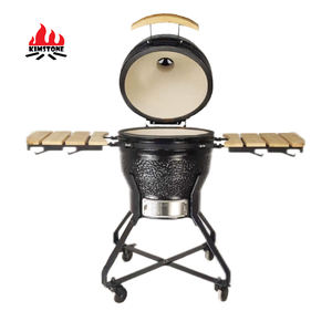 Horno Kamado KIMSTONE de Cerámica de 18 Pulgadas, Parrilla de Carbón, <span class=keywords><strong>Asador</strong></span>, el Mejor Ahumador para Jardín - Product Image 2