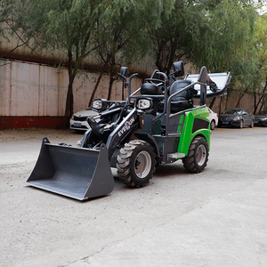 EVERUN Upgraderd Electric Radlader Elektro Hoflader ER08EH Máquinas 800kg Mini cargadora de ruedas eléctrica delantera - Product Image 4