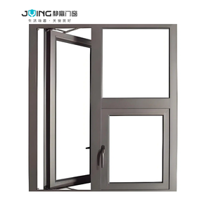 JYing 현대 스테인레스 스틸 알루미늄 여닫이 창 강철 프레임과 거실 단열을위한 방수 이중 창 - Product Image 5