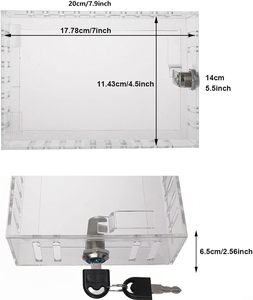 Phổ acrylic nhiệt an toàn box Khóa Nhiệt Bìa Mở An Box - Product Image 3