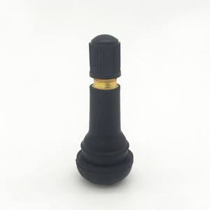 Valve de pneu pneumatique TR413 en aluminium et caoutchouc naturel noir de haute qualité, testée à 100 % contre les fuites, par Factory Haste Sanzhaoda - Product Image 1
