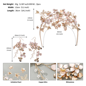 Accessoires <span class=keywords><strong>de</strong></span> cheveux <span class=keywords><strong>de</strong></span> mariée Pageant faits à la main couronnes <span class=keywords><strong>de</strong></span> cristal pour les reines strass diadèmes casque boucles d'oreilles - Product Image 6