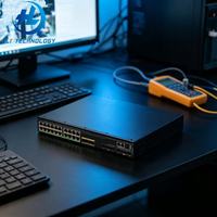S5500v3-24P-SI Switch Ethernet Gestionado de Capa 3 con 24 Puertos Gigabit PoE+ y Unidad Empresarial de Uplink de Alta Velocidad