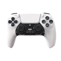 Manette de jeu GAMINJA Source Factory pour PS5, sans fil, Bluetooth, double vibration, gyroscope 6 axes, prise en charge OEM/ODM