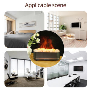 Humidificador Creativo con Diseño de Llama de Roca, 0.5L, con Luz de Colores, Difusor de Aroma para Uso en Interiores y Escritorio - Product Image 4