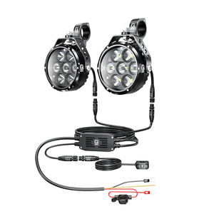 Feux auxiliaires LED 12V 60W pour moto, feux antibrouillard et clignotants blancs et jaunes, lampes LED pour moto, accessoires pour moto - Product Image 2