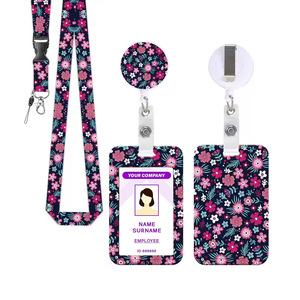 Wholesale embossed 3D double-sided printing push-fit vertical card holder round belt <b>clip</b> epoxy easy-pull telescopic <b>buckle</b> - Product Image 1