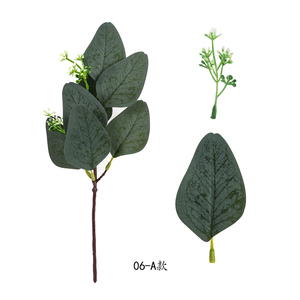 Hojas artificiales de <span class=keywords><strong>Eucalipto</strong></span>, ramas de <span class=keywords><strong>Eucalipto</strong></span>, plantas artificiales para ramos florales, decoración verde para vacaciones de boda - Product Image 2