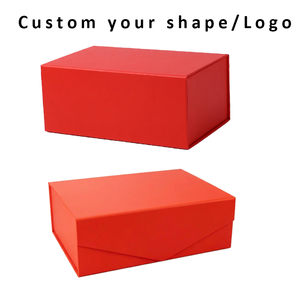 Custom Logo Size Rigid Magnetic Folding <b>Box</b> Clothing Underwear Shoes Shipping Mailer Beige Packaging <b>Gift</b> <b>Box</b> Luxury With Handle - Product Image 4