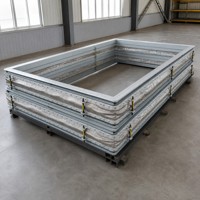 Compensateur rectangulaire non métallique robuste pour conduit de gaz de combustion, idéal pour la construction de desulfuration des centrales électriques