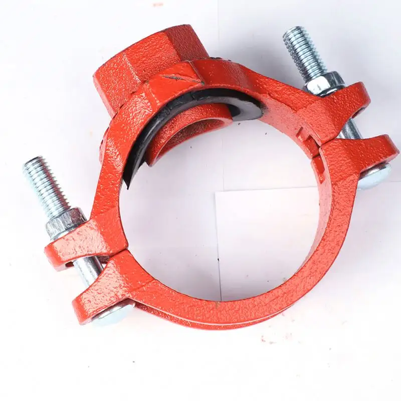 Grooved Mechanical Cross Iron Pipe Fitting 90 Degree Ductile Cast Iron Tee Pipe Fitting Ductile