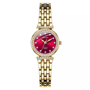 Drop Shipping HALEI Women's New Original Quartz Watch <b>Bracelet</b> Diamond Dial Scale Sapphire Glass Multi Color Face Wholesale - Product Image 4
