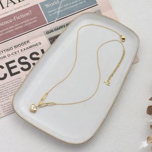 Parures de bijoux tendance en acier inoxydable hypoallergénique anti-ternissement plaqué or PVD 14k 18k, collier et bracelet coquillage cœur pour femme - Product Image 4