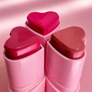 Biểu Tượng Tùy Chỉnh Sắc Tố Cao Màu Hồng Má Tint Blush Nhãn Hiệu Riêng Tàn Ác Miễn Phí Vegan Kem Hình Trái Tim Blush <span class=keywords><strong>Stick</strong></span> - Product Image 3