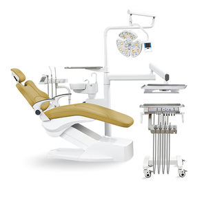 Poltrona Odontoiatrica Manuale in Vera Pelle CE e ISO, Unità Dentale Memory Anya 9, Attrezzatura Odontoiatrica Italiana Zzlinker - Product Image 1