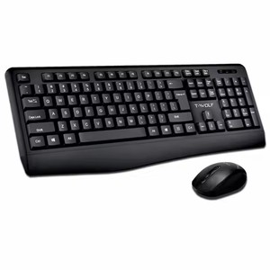 Twolf Tf100 Ergonomic 2.4Ghz Quang Không Dây <span class=keywords><strong>Arabic</strong></span> Tây Ban Nha Bàn Phím Chơi Game Chuột Combo Set Đen 2.4G Không Dây Kit Cho - Product Image 2