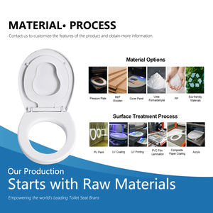 مقعد مرحاض عالي الجودة على شكل حرف O اثنين في واحد مقعد مرحاض عائلي مزدوج مع مقعد مدمج للأطفال للاستخدام العائلي - Product Image 4
