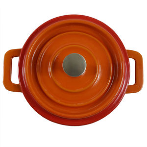 <span class=keywords><strong>Petite</strong></span> casserole ronde en fonte émaillée, chauffage uniforme, idéale pour braiser, frire, servir en portion <span class=keywords><strong>individuelle</strong></span> - Product Image 6