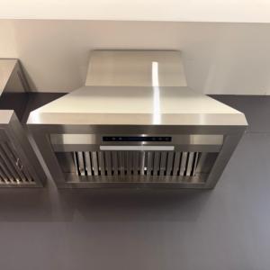 Hotte de cuisine électrique intelligente en acier inoxydable de 36 pouces, 1000 m³/h, filtre à déflecteur, commande tactile, éclairage LED, pour usage hôtelier, murale - Product Image 1