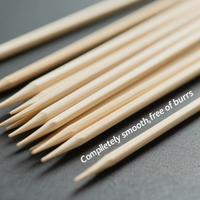 Brochettes de barbecue en bambou réutilisables, jetables, biodégradables, solides et durables, fabriquées à partir de bambou durable de qualité alimentaire