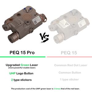 Actionunion Lampe de poche multifonction Tactique LA5 <span class=keywords><strong>PEQ</strong></span> <span class=keywords><strong>15</strong></span> Boîtier de batterie avec lumière LED verte et blanche - Product Image 4