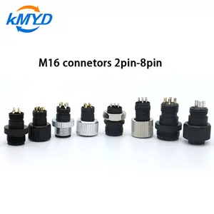 M8 M12 bağlantı kablosu M16 su geçirmez konnektör erkek fiş ve dişi 4 pin 8 pinli konnektör