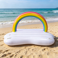 Regenbogen-Wolkenförmiges PVC-Schwimmliege-Floß auf Lager