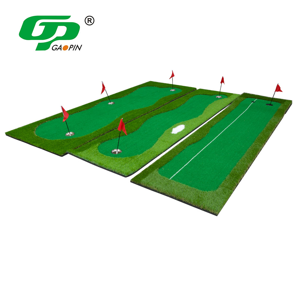 Nhà máy trực tiếp Golf Mat tùy chỉnh thực hiện Sân Golf mini đưa màu xanh lá cây trong nhà ngoài trời thực hành di động kích thước lớn đặt mat