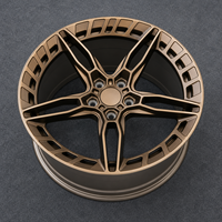 Jantes monobloc forgées Aero Ring personnalisées en bronze satiné 5x112 5x120 19x8.5 19x10 20x9 20x10.5 pour Benz W213 BMW G80 AMG GT