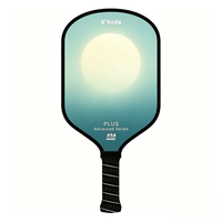 Raquette de pickleball personnalisée en fibre de carbone, noyau alvéolé de 16 mm, pour entraînement adulte, logo personnalisé, couleurs personnalisées, vente en gros pour les marques