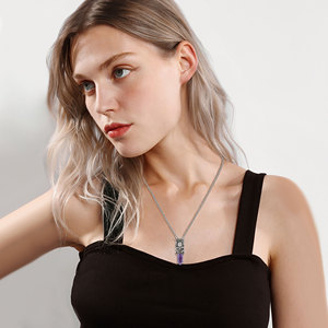 Merryshine Hecate, Gema <span class=keywords><strong>de</strong></span> Cristal, Diosa Lunar Hekate, Amuleto Pagano, Joyería Espiritual, Colgante <span class=keywords><strong>de</strong></span> Piedra Curativa <span class=keywords><strong>de</strong></span> Amatista - Product Image 6
