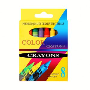 Mini-ensemble de crayons pour enfants, 6 couleurs non toxiques pour l'école, la peinture artistique, les pochoirs et les fournitures de dessin, modèle Lb0003 - Product Image 3