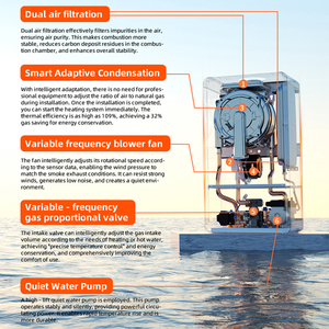 Chaudière murale à <span class=keywords><strong>gaz</strong></span> <span class=keywords><strong>32</strong></span> <span class=keywords><strong>kW</strong></span> / Chaudière à <span class=keywords><strong>gaz</strong></span> à condensation combinée pour le chauffage domestique et l'eau chaude / Contrôle intelligent par WIFI - Product Image 4
