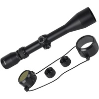 Lunette de visée réglable en alliage d'aluminium 3X-9X avec éclairage rouge-vert et base de montage de 11 mm pour la chasse et le tir en plein air