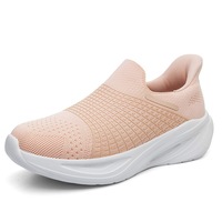 Chaussures de sport basses en maille tissée pour femme, respirantes et légères pour le jogging et la marche quotidiens, collection Printemps-Été, en stock