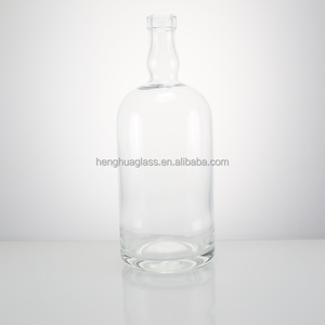 Vòng rõ ràng 500ml 750ml 1000ml <span class=keywords><strong>1</strong></span> lít siêu Flint Thủy Tinh Rượu chai với nút chai cho tinh thần rượu Vodka rượu rum rượu Whisky - Product Image 6